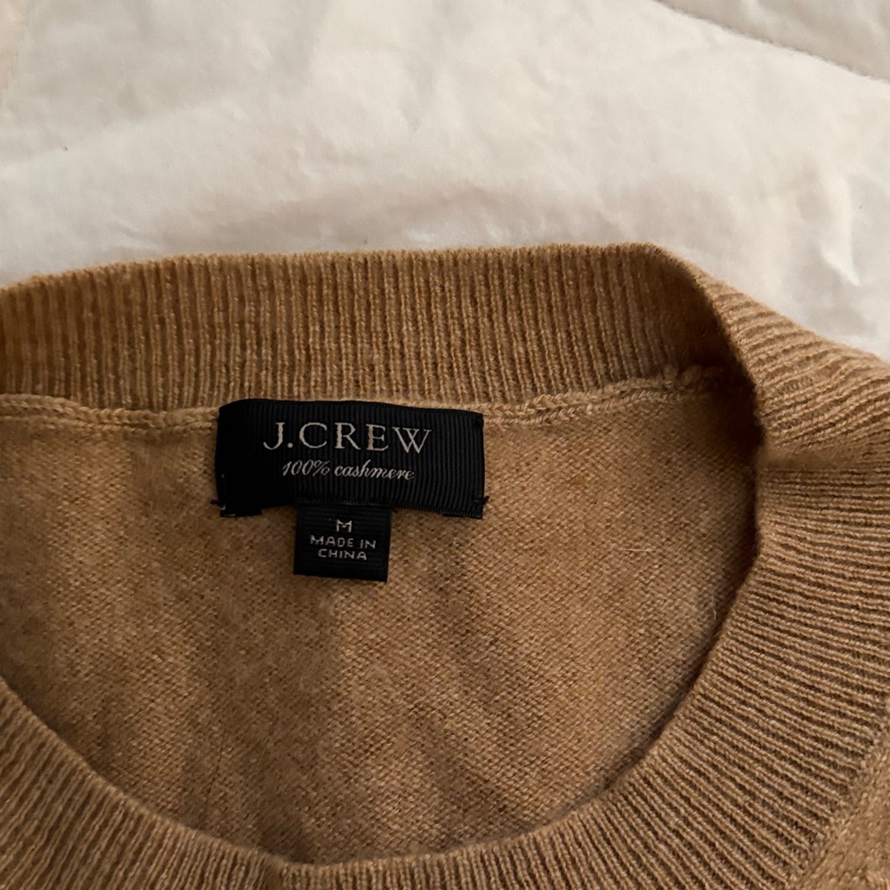 J. Crew wo/men’s Sweater - Tan 100% cashmere sweater
